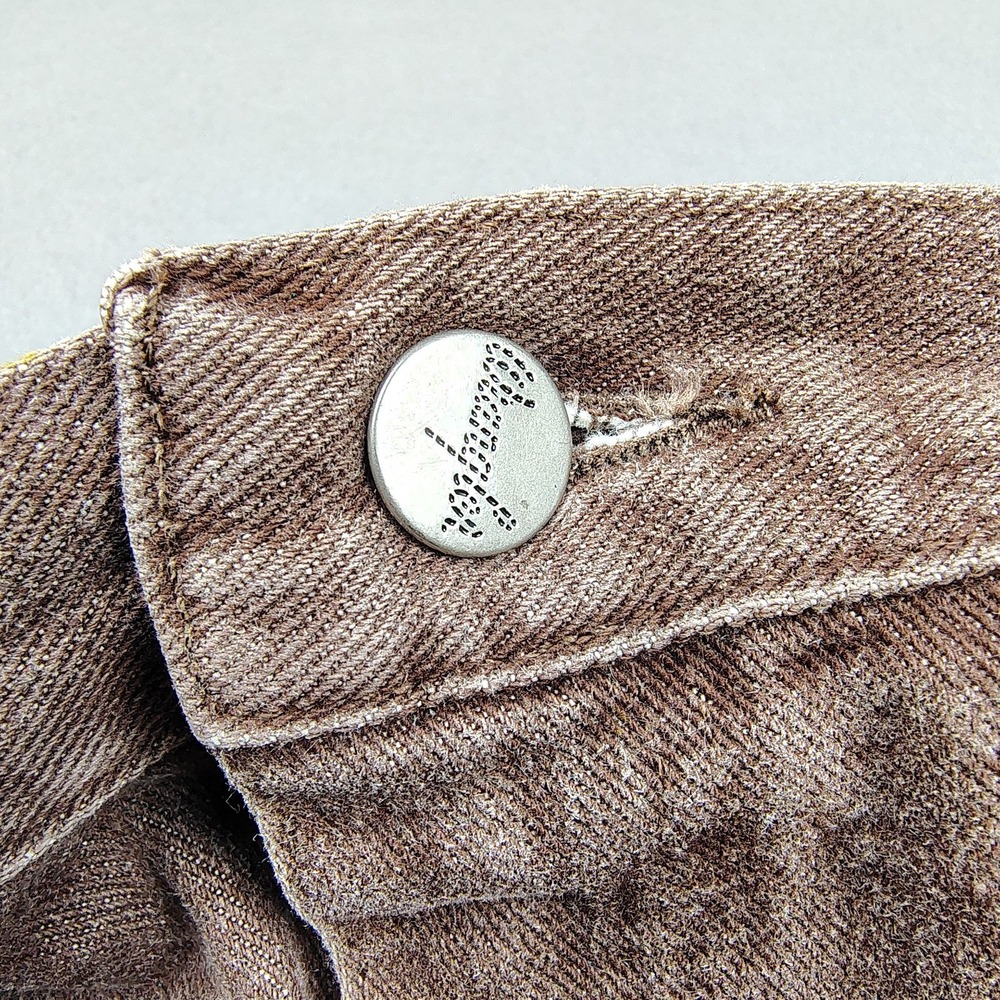 Vintage Wrangler MWZ Jeans 30x30 Cocoa Brown Denim Cowboy Cut Rodeo USA Made 90s - Picture 7 of 10